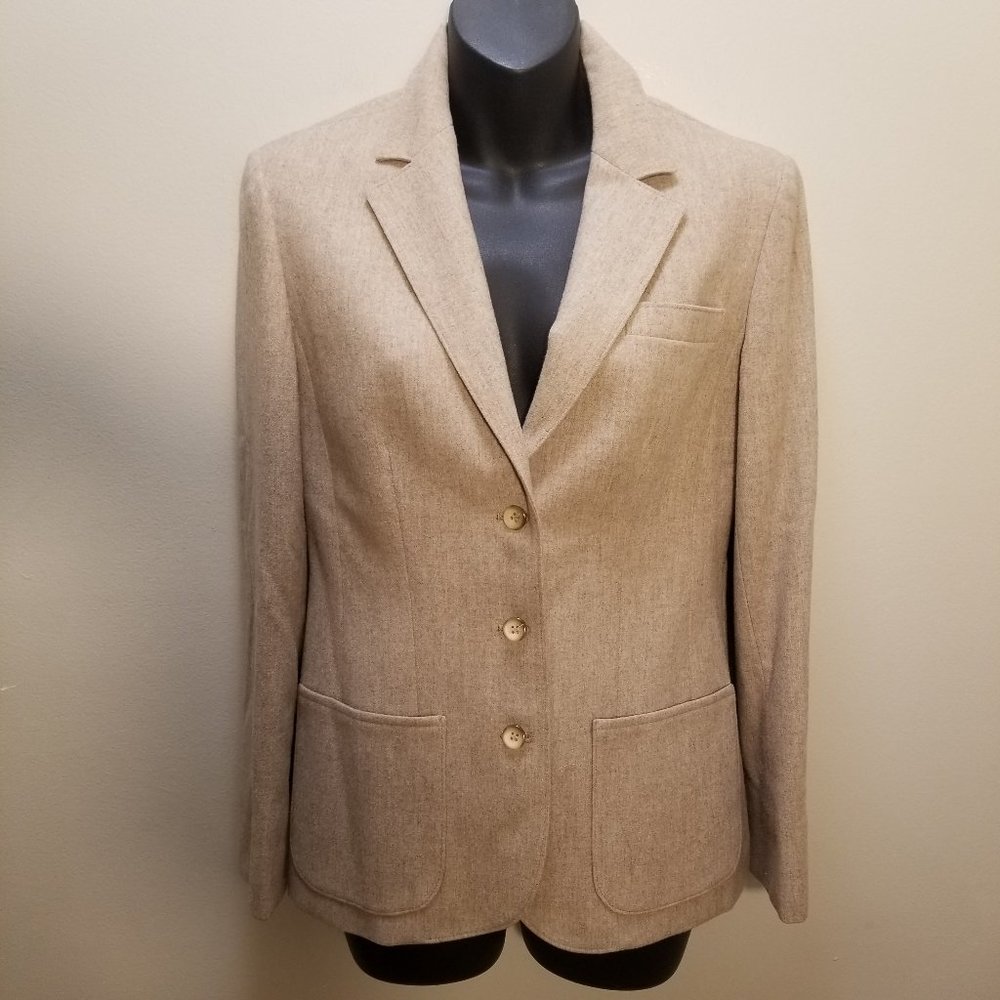 PENDELTON Classic Vintage Tan Wool Blazer